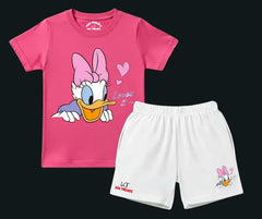 Disney Daisy Duck Summer Set| Kids T shirt and shorts| Mini Minors Kintrends