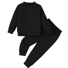 Plain Solid Color Winter tracksuit for boys and girls - Kin Trends