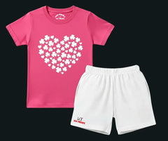 Urban Flora-Heart Shorts Set | Mini Minors Kintrends