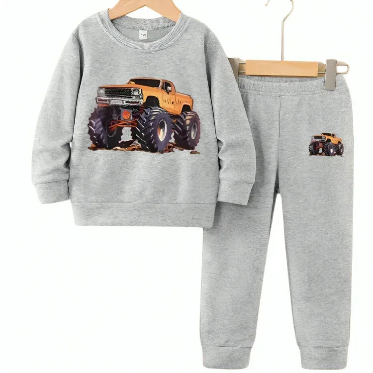 Racing Truck Fleece Tracksuit - Kin Trends