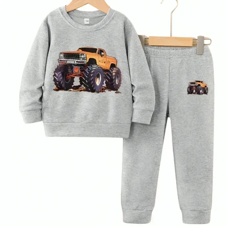 Racing Truck Fleece Tracksuit - Kin Trends