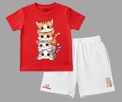 Meow Graphic Tee & Shorts | Mini Minors Kintrends