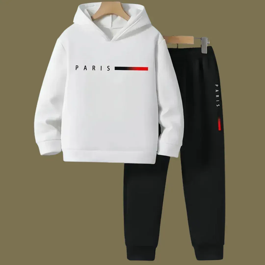 New Paris Hoodie Tracksuit - Kin Trends