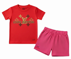 LV D2 Shorts Set (Not Embroidered) | Mini Minors Kin Trends