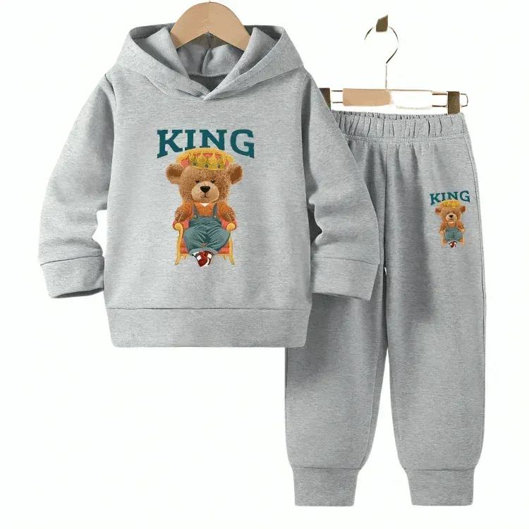 King 1 Fleece Hoodie Tracksuit - Kin Trends