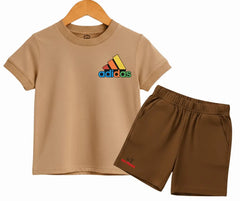 Adi D9 Summer shorts Set | Kids T shirt and shorts| Mini Minors Kintrends