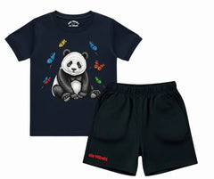 Sweet Panda Shorts Set (Not Embroidered) | Mini Minors Kintrends
