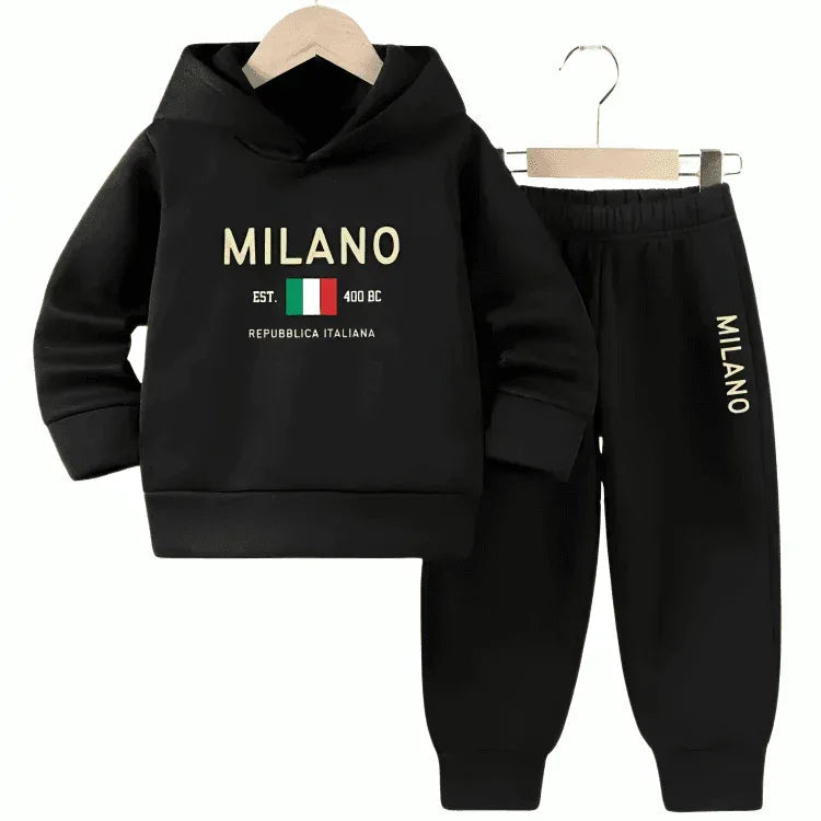 Mileno Fleece Hoodie Tracksuit - Kin Trends