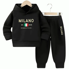 Mileno Fleece Hoodie Tracksuit - Kin Trends