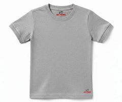 Gray Color Plain T Shirt for kids | Mini Minors Kintrends