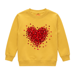 Exploding Love Hearts Mosaic Pattern Sweatshirt