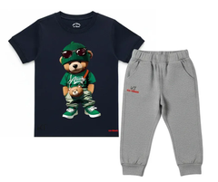 Cool Teddy Bear Summer Tracksuit | Mini Minors Kintrends