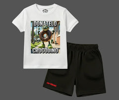 Donatelo Crocodino Shorts Set | Mini Minors Kintrends