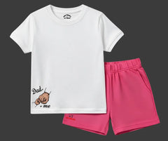 Dad Plus Me D2 Summer shorts Set | Kids T shirt and shorts| Mini Minors Kintrends