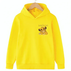 Cute Lion Fleece Hoodie - Kin Trends