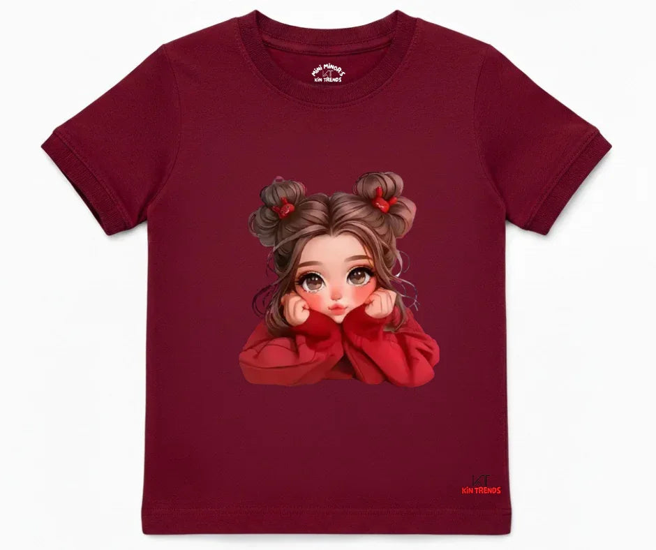 New Cute Doll Tee | Kids T shirt | Mini Minors Kin Trends | Kintrends