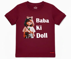 Baba Ki Doll Graphic Tee Shirt | Mini Minors Kintrends