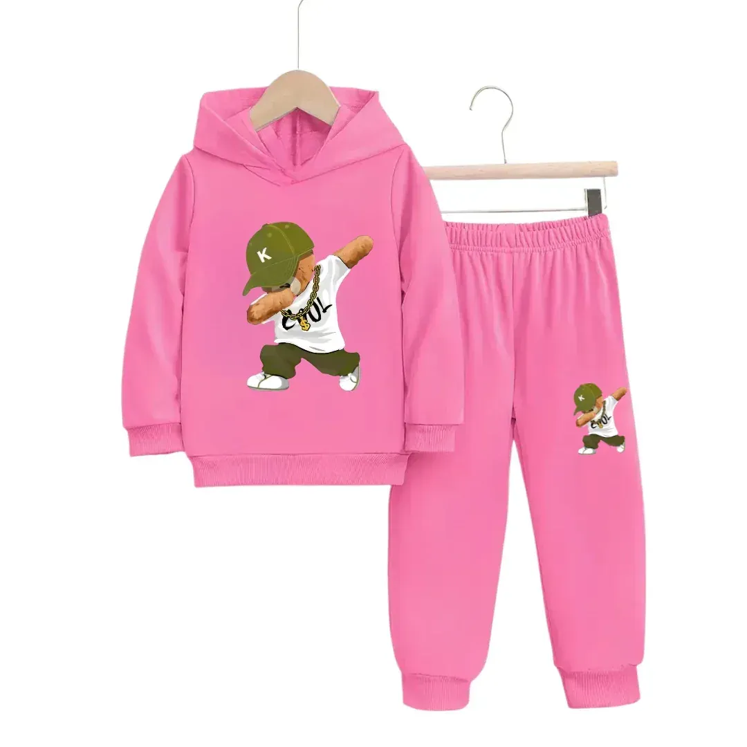 Best Selling Cool Bear Fleece Hoodie Tracksuit - Kin Trends