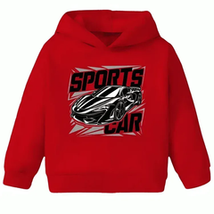 Sports Car Fleece Hoodie - Kin Trends