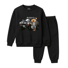 Boys All Black Adventure Bear 4x4 Jeep Graphic Winter Suit