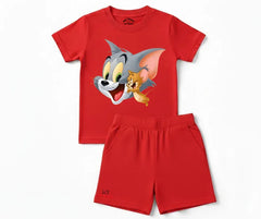 Tom & Jerry D2 Shorts Set | Kids T shirt and shorts | Mini Minors Kin Trends | Kintrends