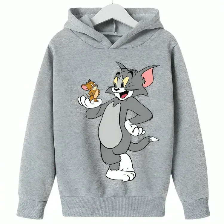 Tom & Jerry Fleece Hoodie D1 - Kin Trends