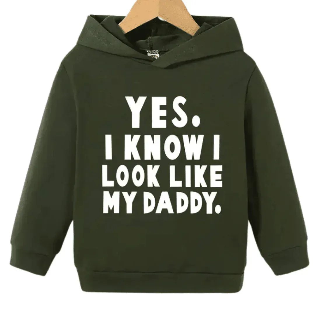 Look Like Daddy Fleece Hoodie - Kin Trends