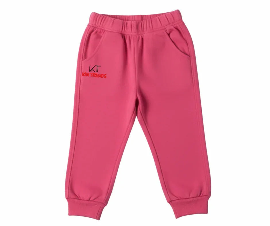 Pink Color Kids Cotton Trouser for kids | Mini Minors Kintrends