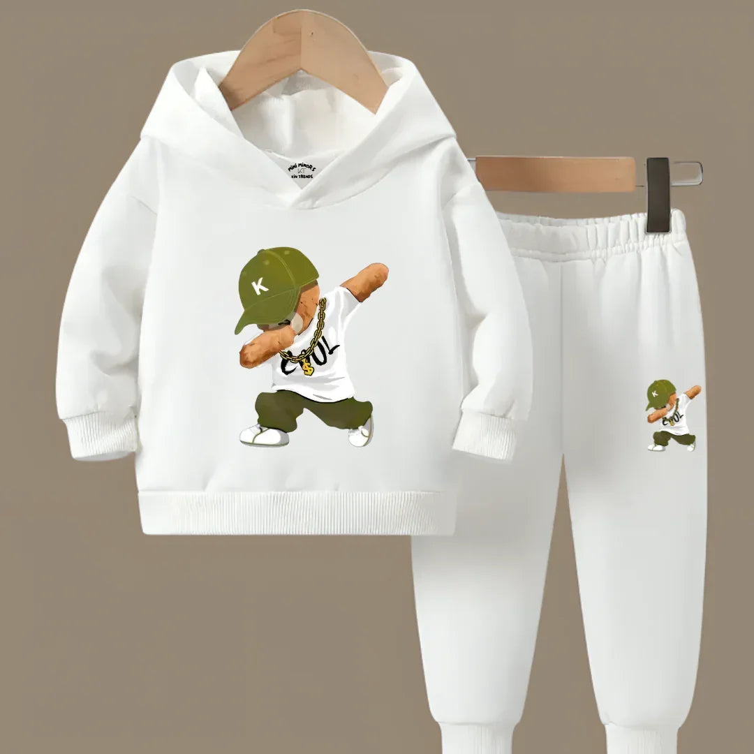 Best Selling Cool Bear Fleece Hoodie Tracksuit - Kin Trends