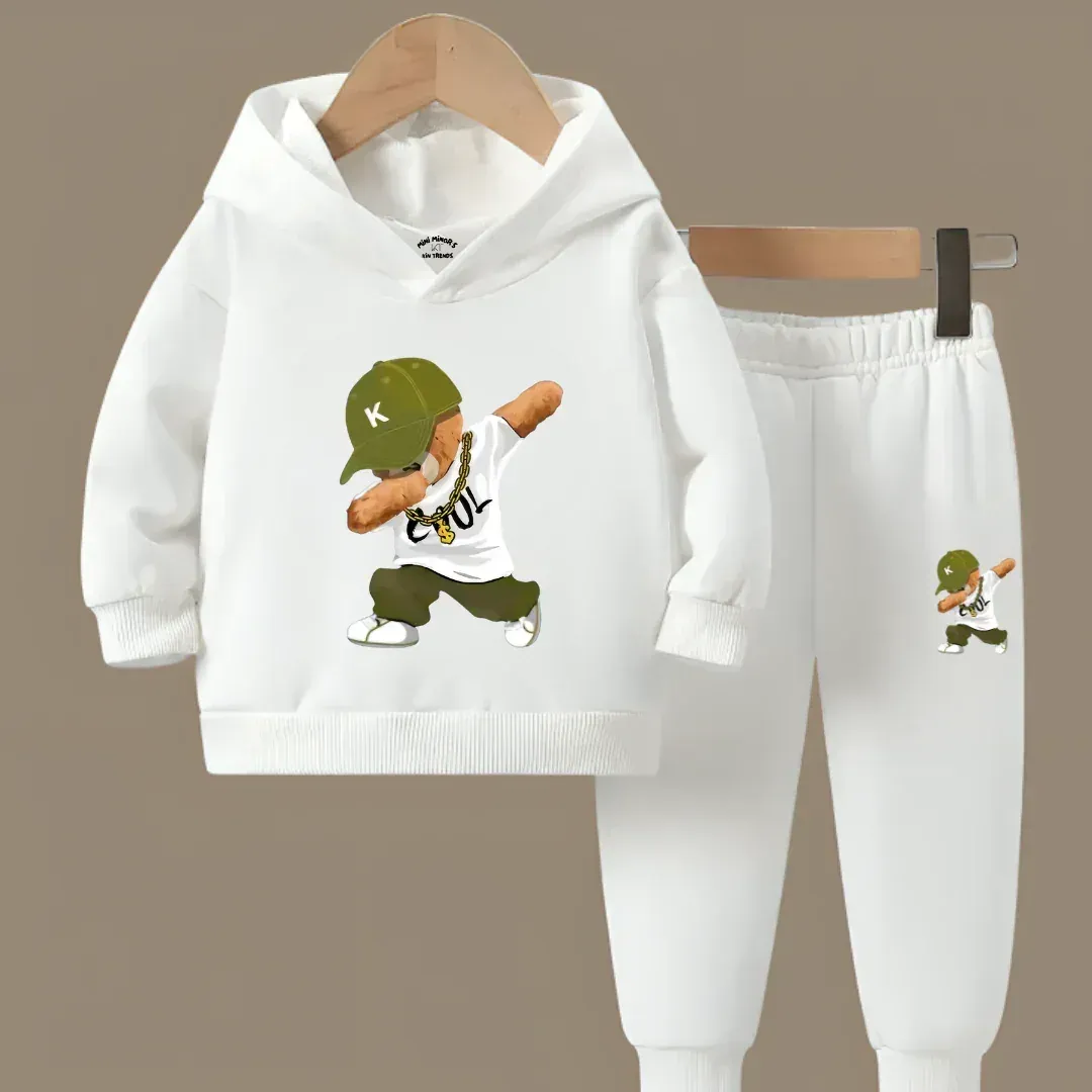 Best Selling Cool Bear Fleece Hoodie Tracksuit - Kin Trends