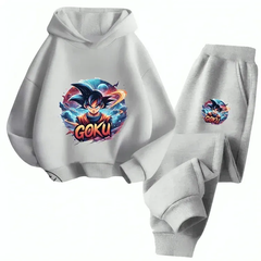 Goku Fleece Hoodie Tracksuit - Kin Trends