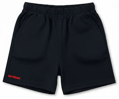 Black cotton shorts for boys and girls | Mini Minors Kintrends