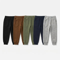 Pack Of 5 Kids Winter Fleece Trousers Mega Value Bundle - Kin Trends