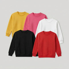 Pack Of 5 Kids Winter Fleece Sweatshirts Mega Value Pack - Kin Trends CC2