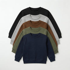 Pack Of 5 Kids Winter Fleece Sweatshirts Mega Value Pack Bundle CC1
