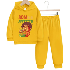 Bon Appetitte Fleece Hoodie Tracksuit - Kin Trends